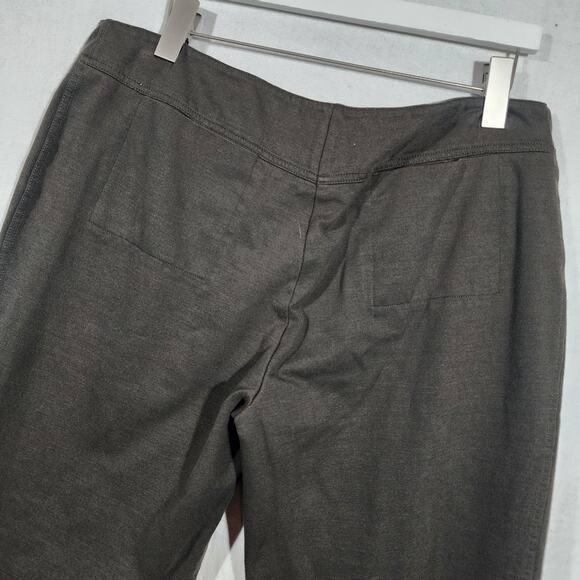 Eileen Fisher Olive Green Stretch Tab Waist Pants - L - Picture 4 of 6